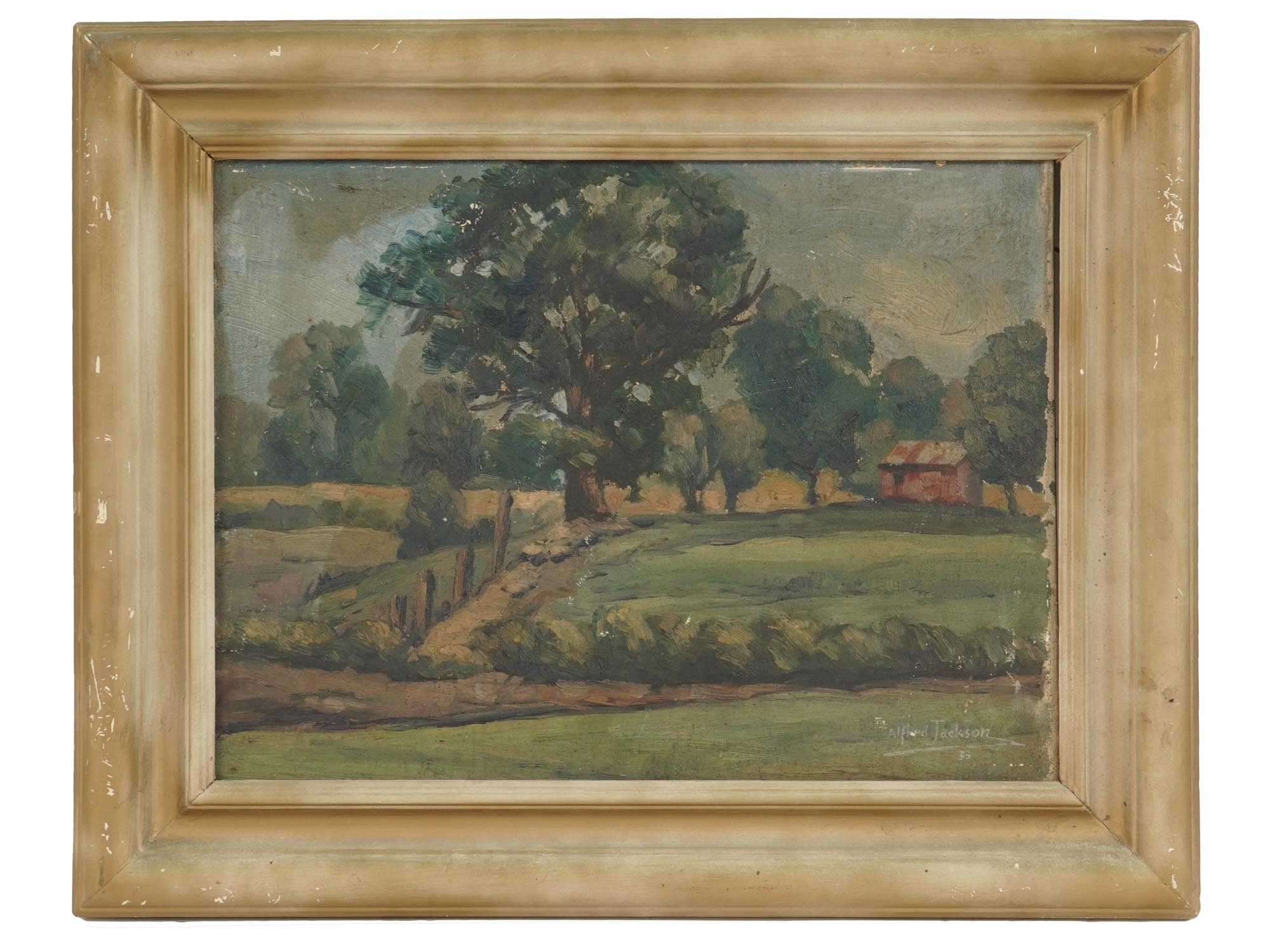 AMERICAN LANDSCAPE PAINTING BY ALFRED JACKSON PIC-0